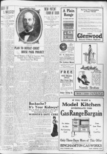 The Binghamton Press Thursday, May 6, 1909 Photo Credit: Joe Danvers (January 2021)
