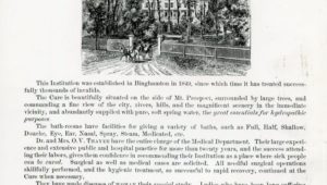 Binghamton Water Cure, c. 1860. Broome County Historical Society