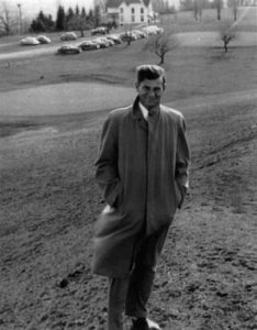Andy Reistetter Sr. on the 2nd tee at Ely Park Golf Course circa 1950s.